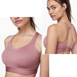 Lululemon Fine Form High Support Molded Cups Comfort Bra in Vintage Mauve Sz 32D